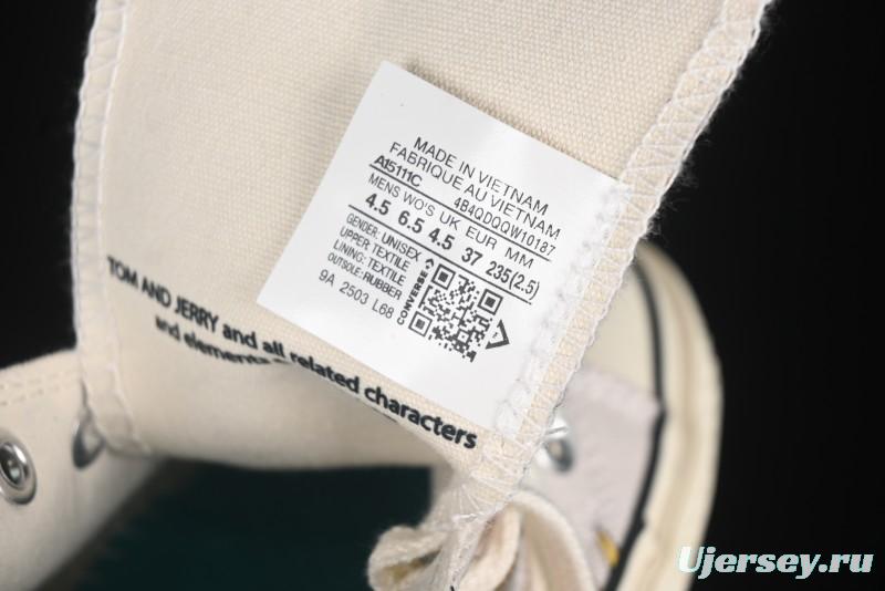 Converse Chuck Taylor All Star 1970s High Top Tom and Jerry Themed Casual Sneakers - A15111C