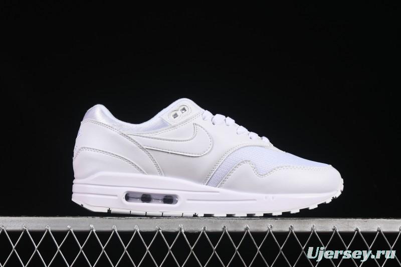 Nike Air Max 1 Retro Running Shoes with Half-Sole Air Cushion - 454746-107