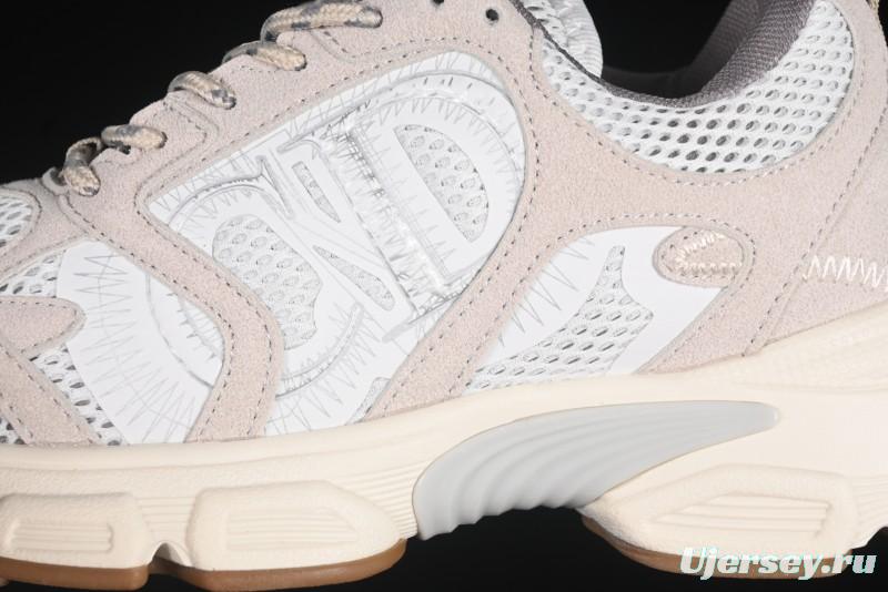 Dior Chrono Round Toe Lace-Up Lifestyle Casual Running Sneakers - 24W Beige