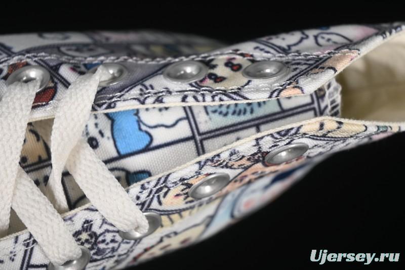 Converse Chiikawa x Converse All Star CM Hi Usagi Emoji Collaboration High Top Casual Sneakers - 1SE426