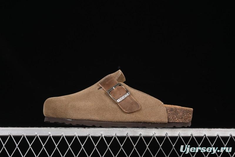 Birkenstock Arizona Soft Footbed Sandals with Suede Leather and Lambswool Lining - G.D4