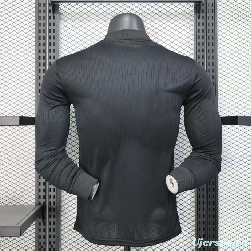 Player Version 2025 Germany Black 125Th Anniversary Long Sleeve Jersey