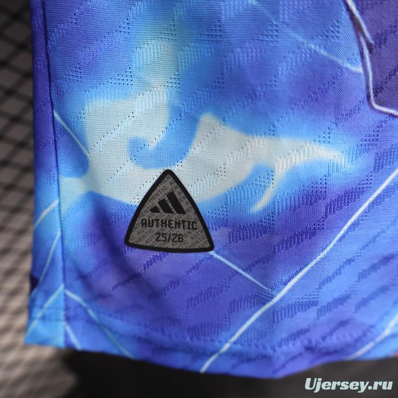 Player Version 2025 Japan Blue with Anime Character Design Jersey