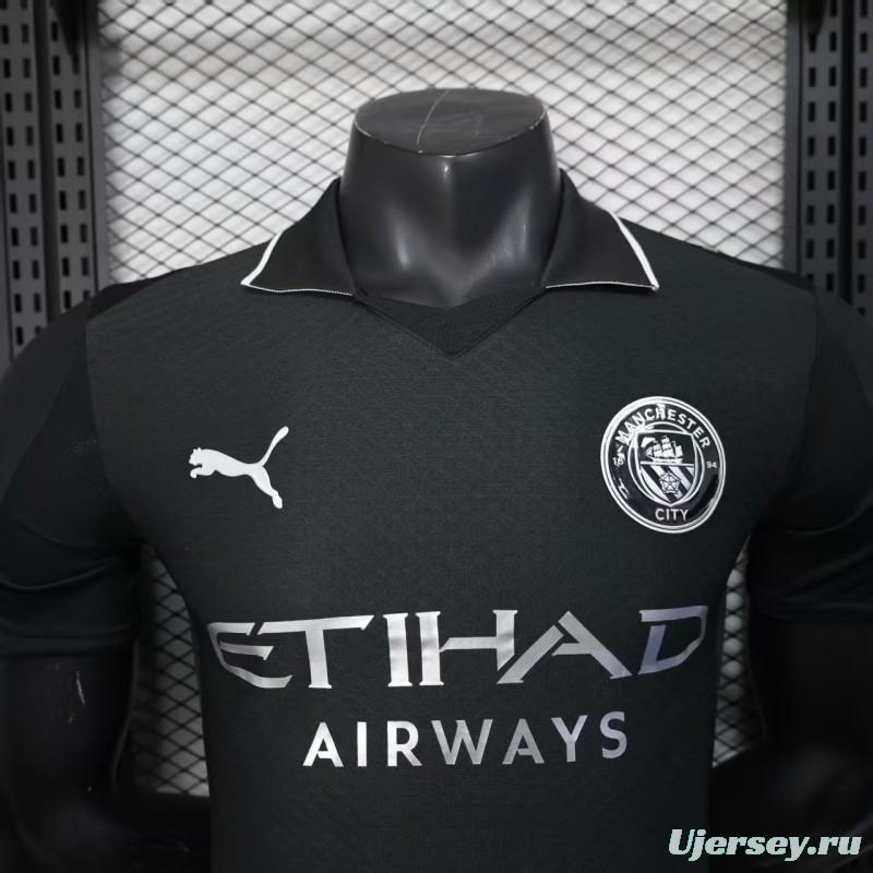 Player Version 25/26 Manchester City Black Away Jersey