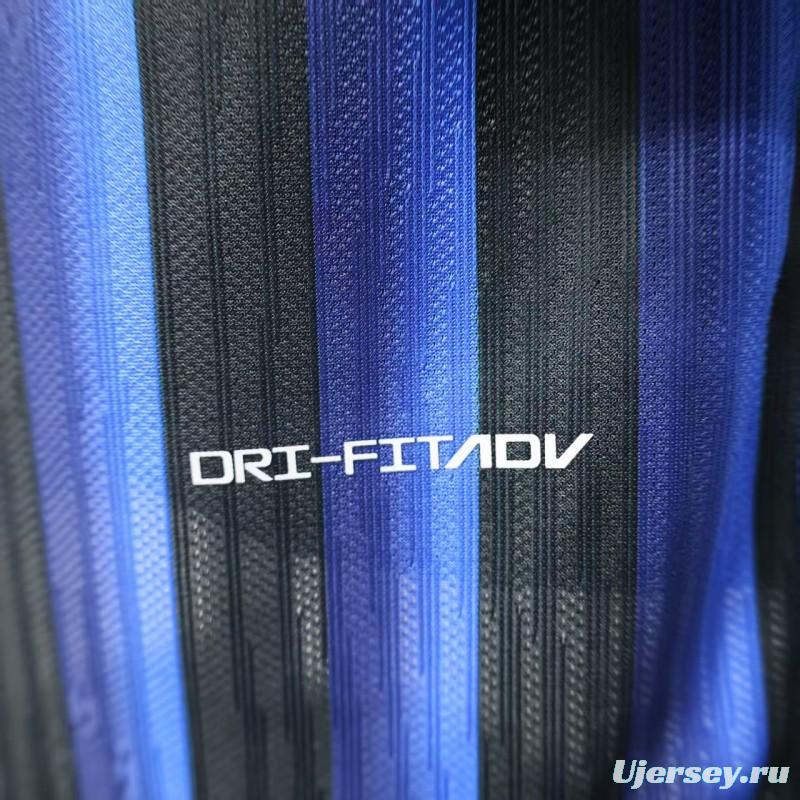 Player Version 25/26 Inter Milan Home Jersey Without Sponsor