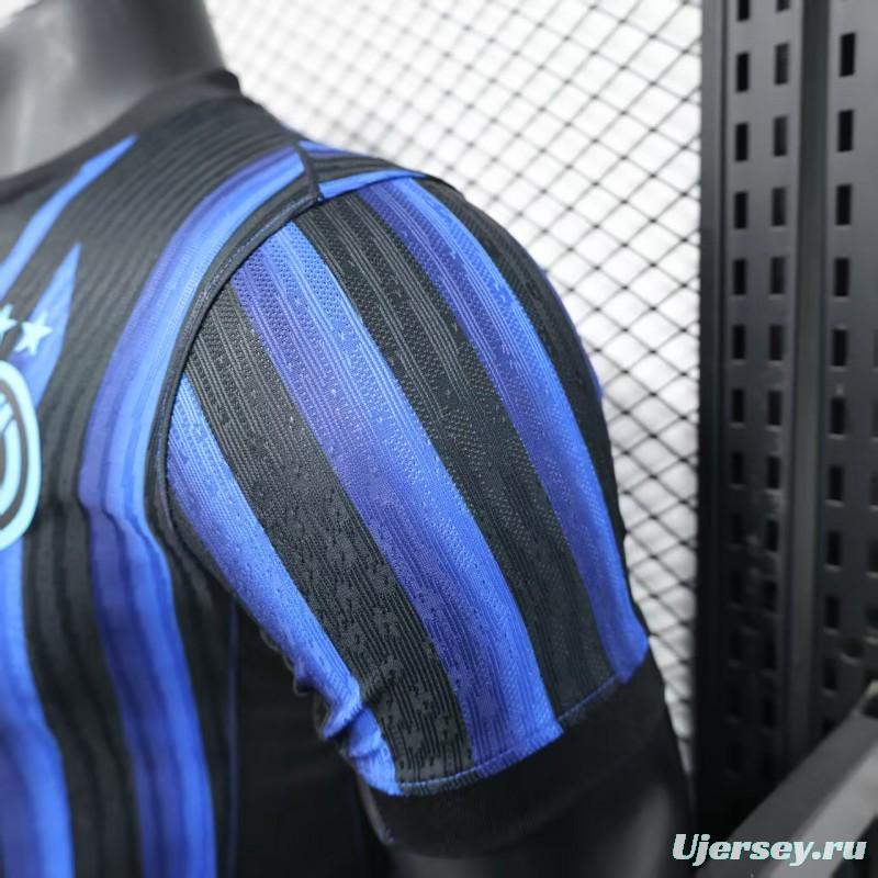 Player Version 25/26 Inter Milan Home Jersey Without Sponsor