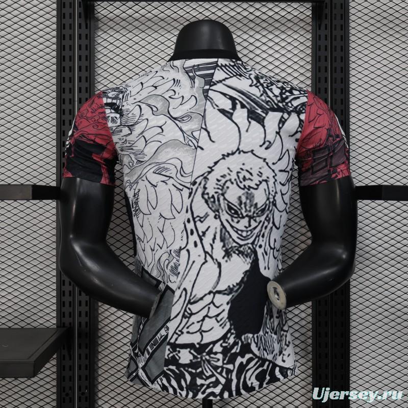 Player Version 2025 Japan White with Anime Character Pattern Jersey