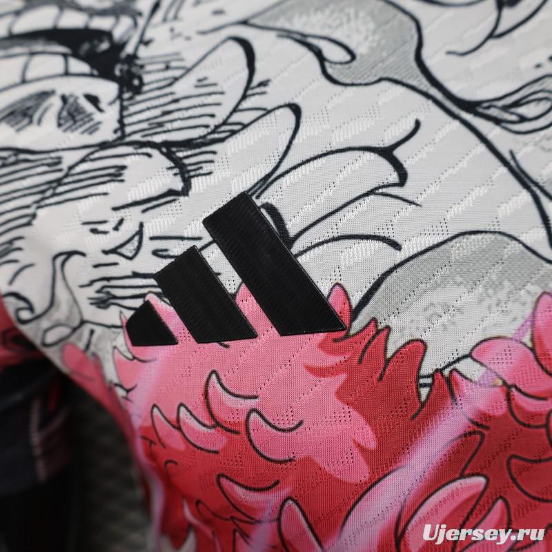 Player Version 2025 Japan White with Anime Character Pattern Jersey