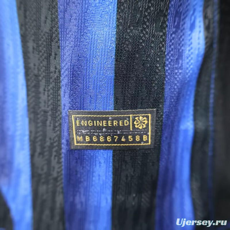 Player Version 25/26 Inter Milan Home Jersey Without Sponsor