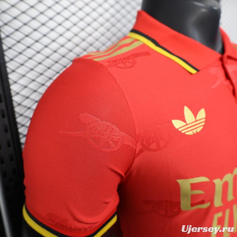 Player Version 25/26 Arsenal Red with Classic Design Jersey