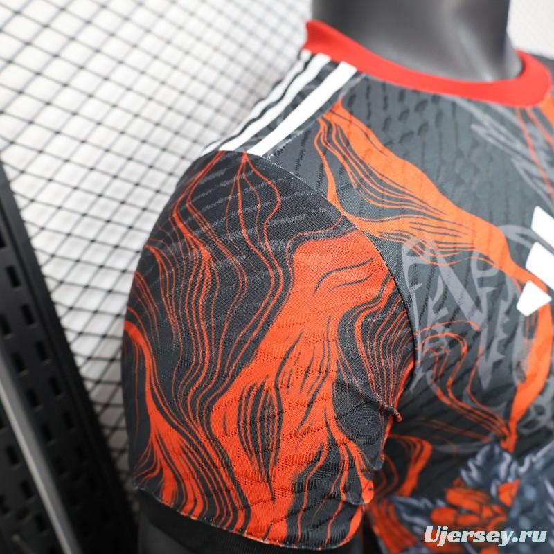 Player Version 25/26 Real Madrid Black with Dragon Design Jersey