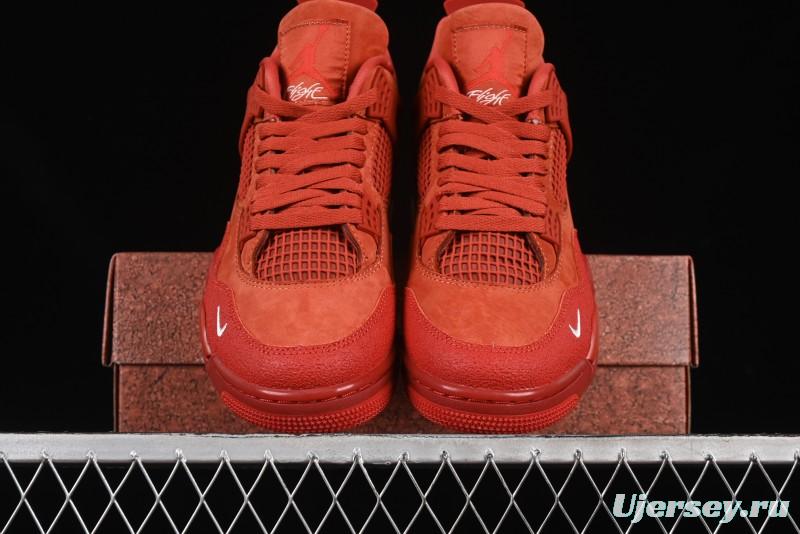 Nike Nigel Sylvester x Air Jordan 4 Retro High OG "Brick By Brick" Sneakers - HF4340-800