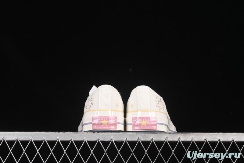 Converse Chuck 1970s Low Top Casual Sneakers with Moon Embroidery - A15750C