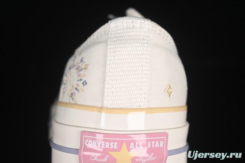 Converse Chuck 1970s Low Top Casual Sneakers with Moon Embroidery - A15750C