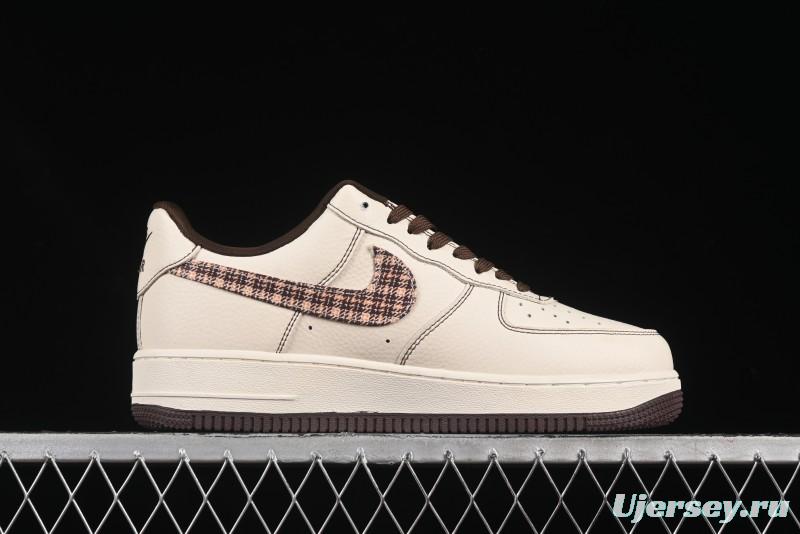 Nike Air Force 1 '07 Low Bape Collaboration Beige Camo Casual Sneakers - DF0188-052