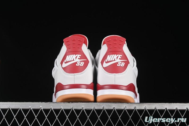 Nike SB x Air Jordan 4 OG "Varsity Red" Retro Basketball Shoes - DR5415-106