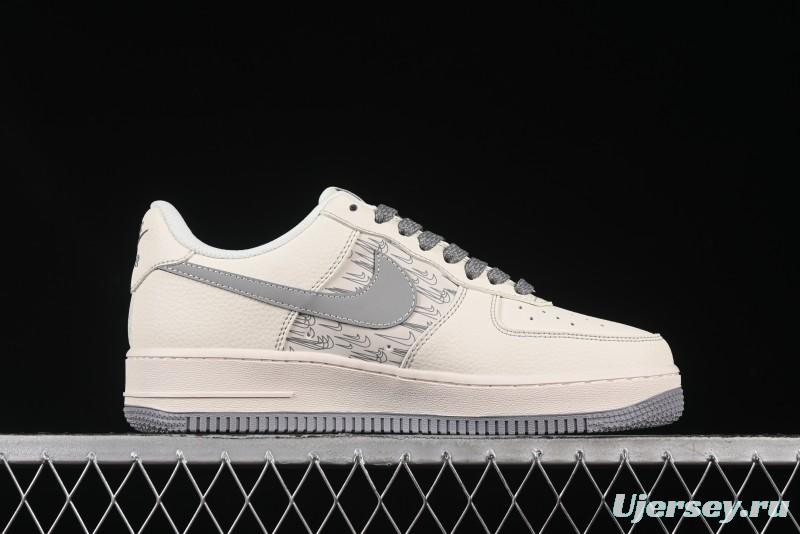 Nike Air Force 1 '07 Low Collaboration Sneakers with Double Swoosh Design - HH7518-070