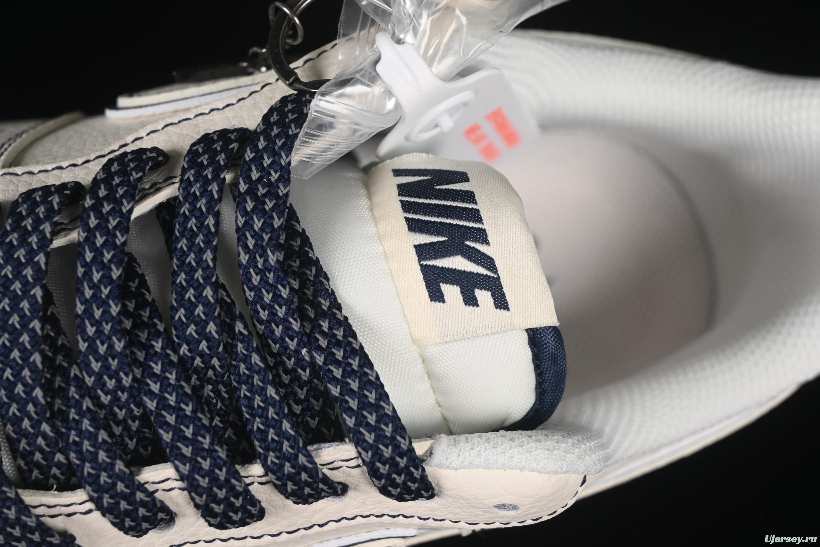 Nike Air Force 1'07 Low Collaboration Sneakers with Navy Blue Accents - HH7518-073