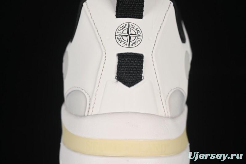 Stone Island Grime Panelled Low-Top Lifestyle Sneakers - 79FWS0303