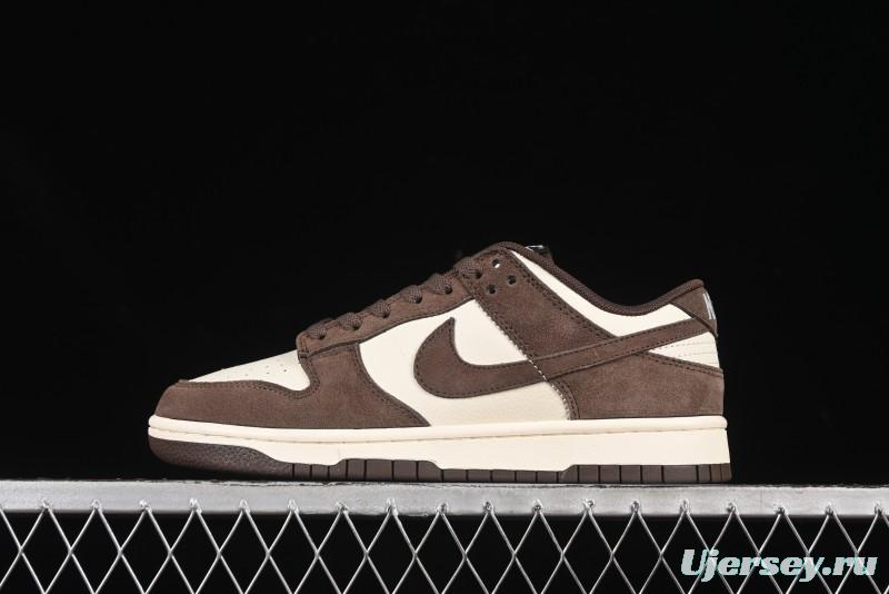 Nike SB Dunk Low White Mocha Low-Top Casual Skate Shoes - FQ8249-104
