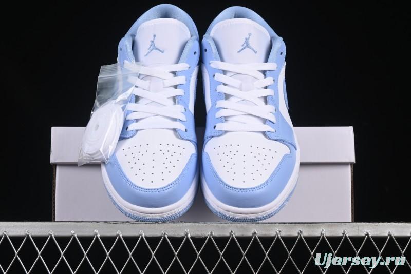 Nike Air Jordan 1 Low AJ1 White Blue Casual Sneakers - DC0774-142