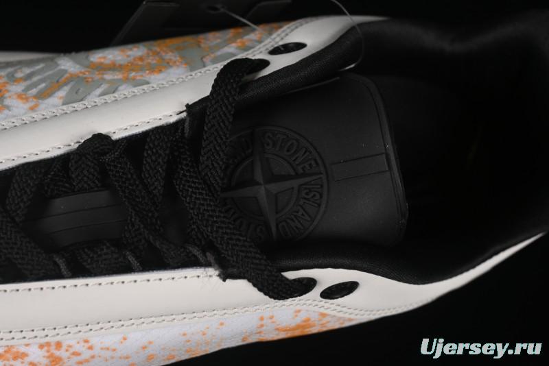 Stone Island Grime Panelled Low-Top Lifestyle Sneakers - 79FWS0303