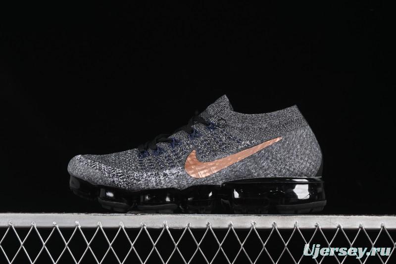 Nike Vapormax Flyknit Breathable Casual Running Shoes with Full-Length Air Cushion - 849558-010
