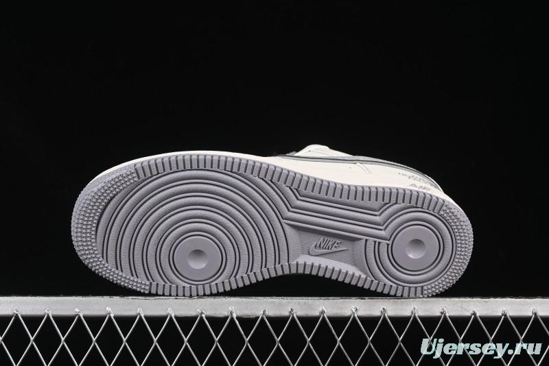 Nike Air Force 1 '07 Low The North Face x CDG Light Grey Swoosh Casual Sneakers - HH7518-052