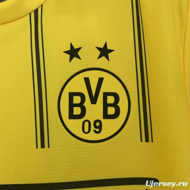 25/26 Borussia Dortmund Yellow with One Piece Design Jersey