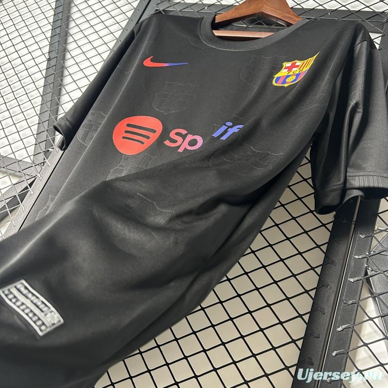 25/26 FC Barcelona Black with Spotify Logo Jersey