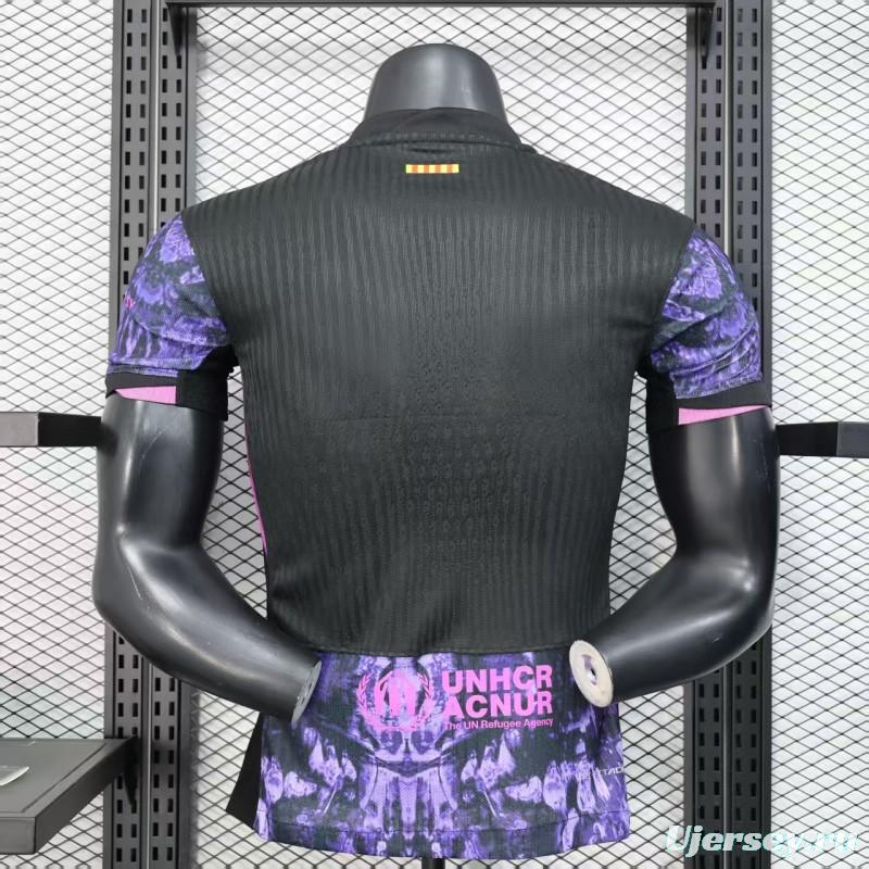 Player Version 25/26 FC Barcelona Purple with Marble Design Jersey