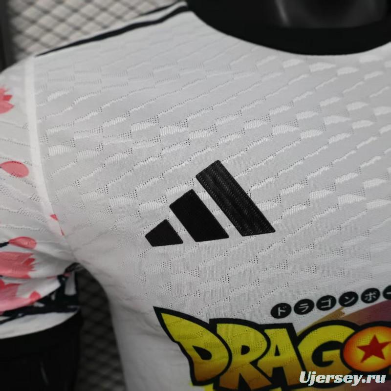 Player Version 2025 Japan White with Dragon Ball Character & Cherry Blossom Jersey