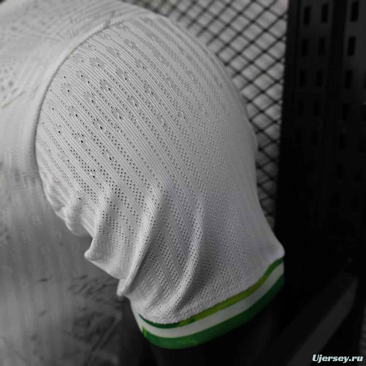 Player Version 2025 Brazil White with Christ the Redeemer Watercolor Jersey