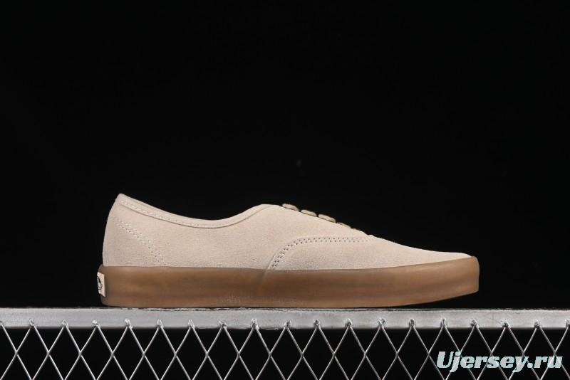 Vans Premium Authentic Suede Retro Sneakers with Translucent Rubber Sole - VN000CRQBYS