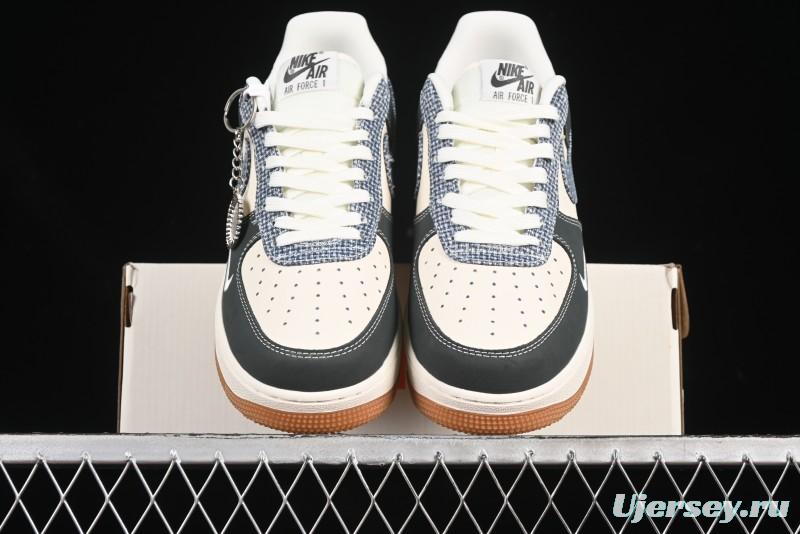 Nike Air Force 1'07 Low Gucci Collaboration Floral Pattern Rubber Sole Casual Sneakers - DF0188-058