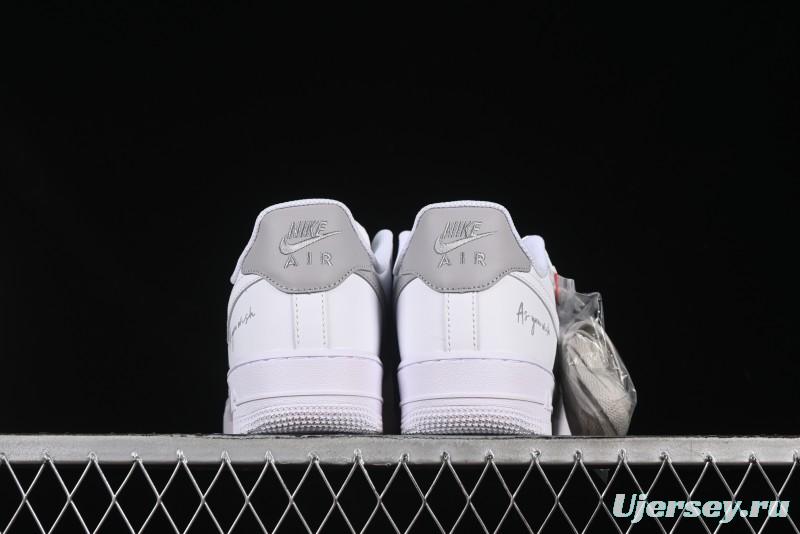 Nike Air Force 1 '07 Low Custom Official Hot Style 2D Theme White Gray Spray Paint Casual Sneakers - CW2288-111