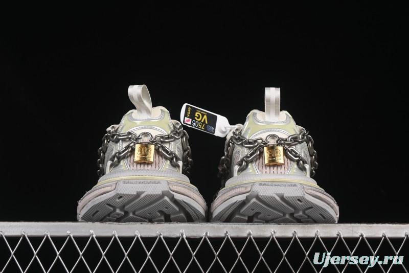 Balenciaga Phantom Sneaker 3XL Running Shoes with Transparent Heel Strap - W3XPL9182