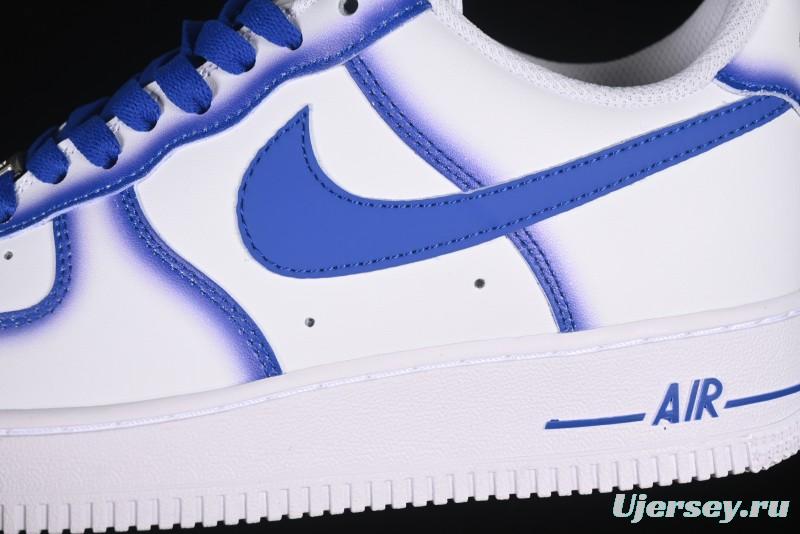 Nike Air Force 1'07 Low Blue Planet Casual Sneakers with Full-Length Air Cushion - ZH0316-079