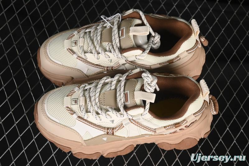 Fila Heritage Fluid Cat Paw 5.0 Retro Dad Shoes with Lace-Up Design - F12W442115FAS