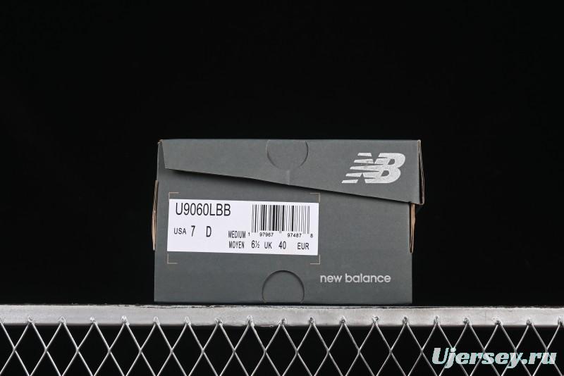 New Balance NB9060 Series Retro Casual Running Shoes with ABZORB Cushioning Technology - U9060LBB
