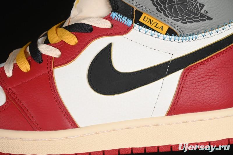 Nike Union x Air Jordan 1 Retro High Basketball Shoes Shadow Chicago - HV8563-600