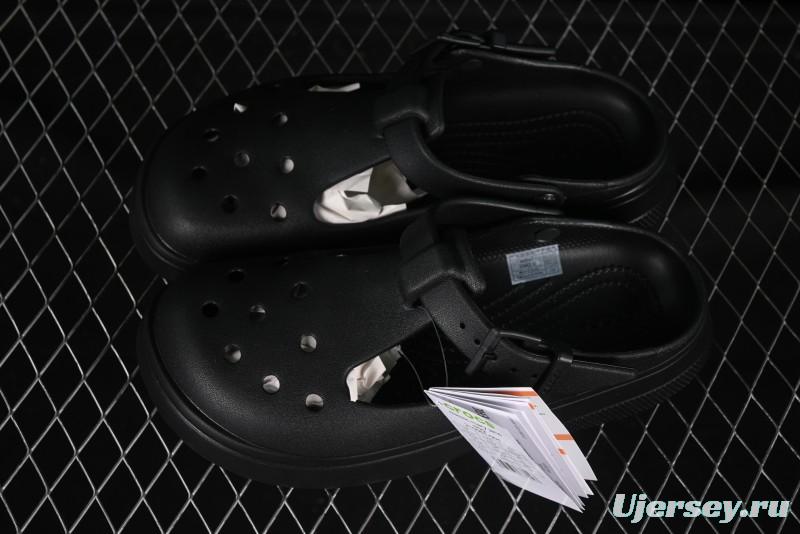 Crocs Mary Jane Classic Simple Casual Beach Clog Sandals - B.D4