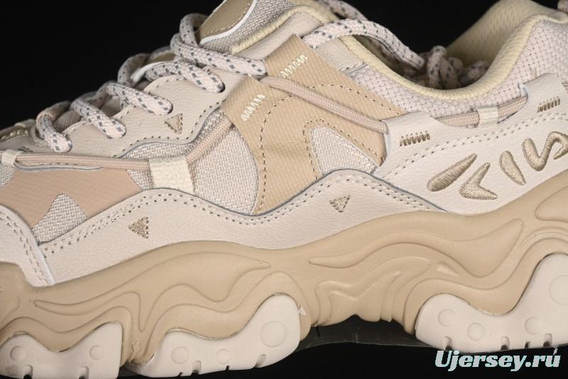 Fila Heritage Fluid Cat Paw 5.0 Retro Dad Shoes with Lace-Up Design - F12M412105FOS