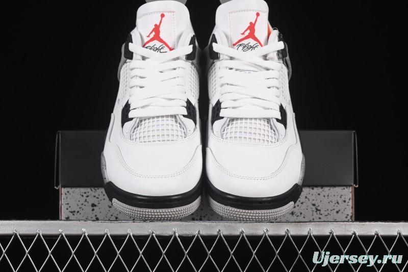 Nike Air Jordan 4 Retro White Cement Basketball Shoes - FV5029-100