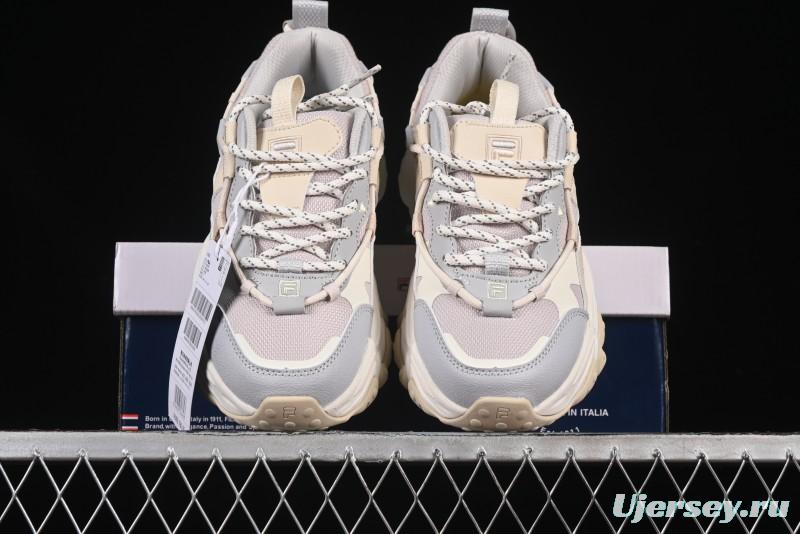 Fila Heritage Fluid Cat Claw 5.0 Vintage Dad Shoes with Lace-Up Design - F12W412105FLV