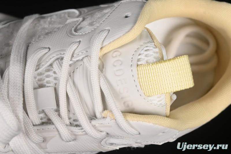 GG-CC Star Same Style Lace-up Hollow Out Dad Shoes with 5cm Height Increasing Sole - G25U9988