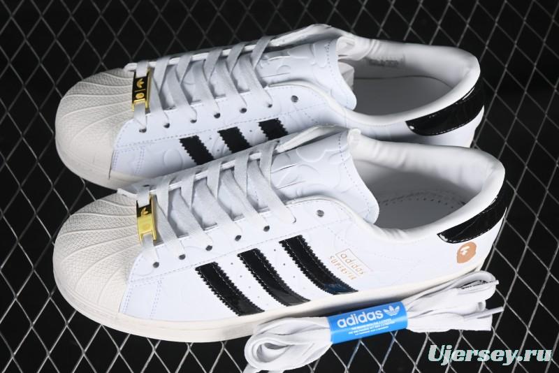 Adidas Bape Superstar JR2701 Shell Toe Casual Sneakers - JR2701