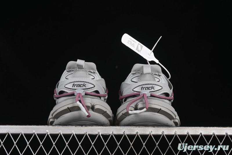 Balenciaga Track Sneaker Tess s.Gomma Res BI ALV/TIS EFF NUBUK/TIS E Waterproof Running Shoes - WTRHK1013