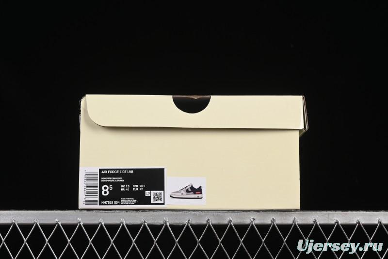 Nike Air Force 1 '07 Low Supreme Collaboration Grey Blue Casual Sneakers - HH7518-054