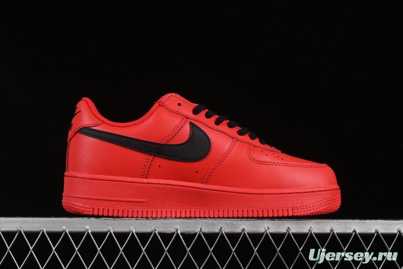 Nike Air Force 1'07 Low Watermelon Red Casual Sneakers with Full-Length Air Cushion - FD7039-600